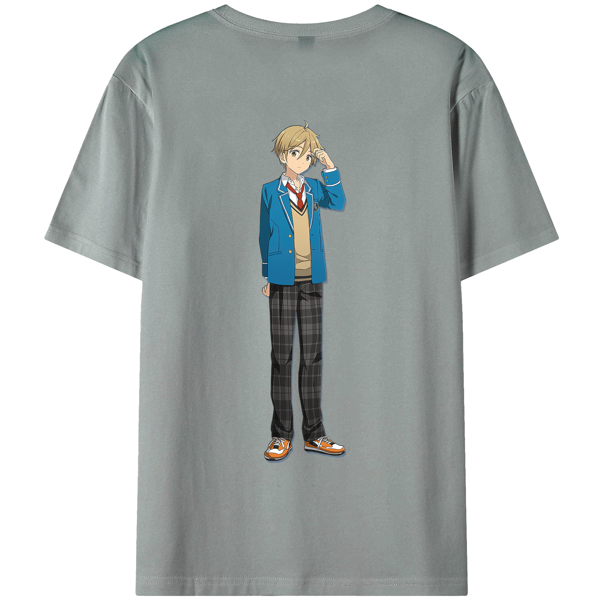 （画像用） あんさんぶるスターズ! Ensemble Stars 綿100％ メンズ半袖Tシャツ（バックプリント） 通気性